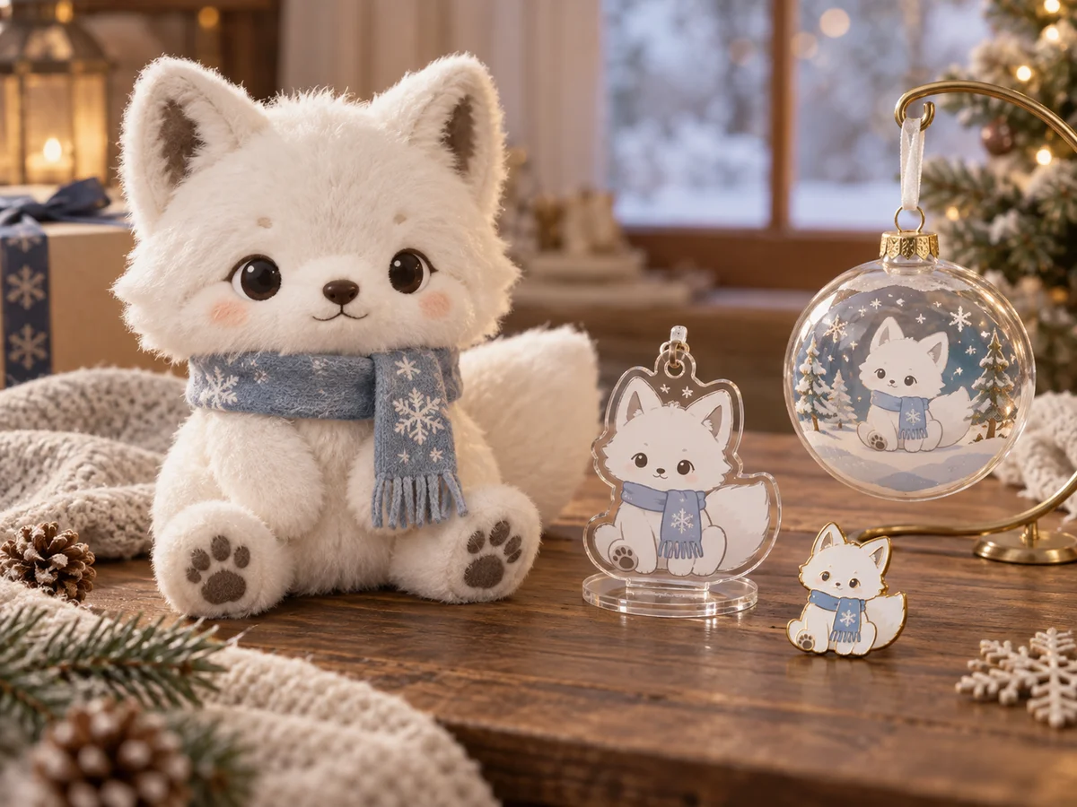 Original fictional seasonal mascot merchandise collection