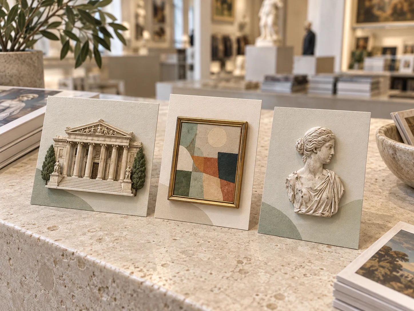 Magnets format for custom museum merchandise