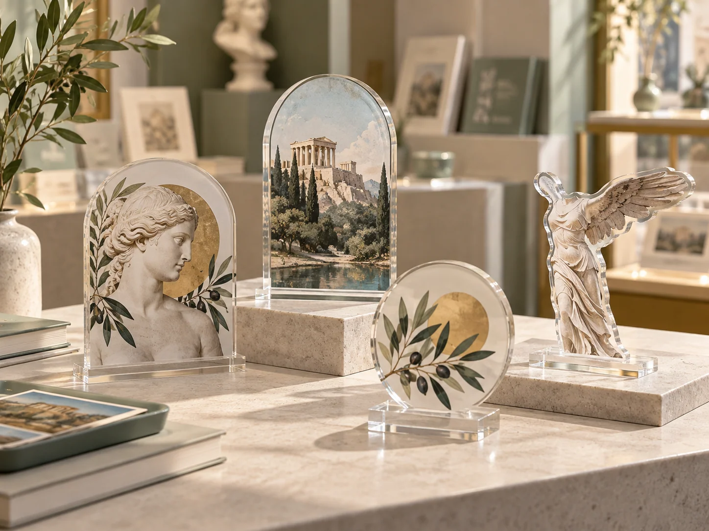 Acrylic Products format for custom museum merchandise