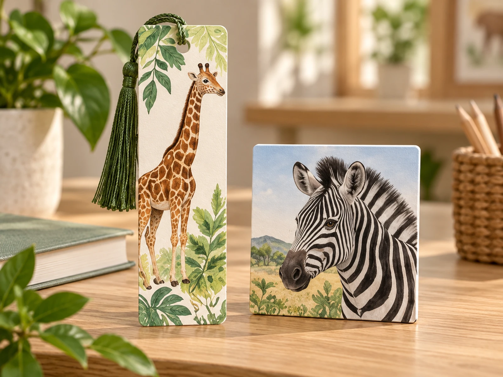 Animal illustration bookmarks and educational products for family discovery retail