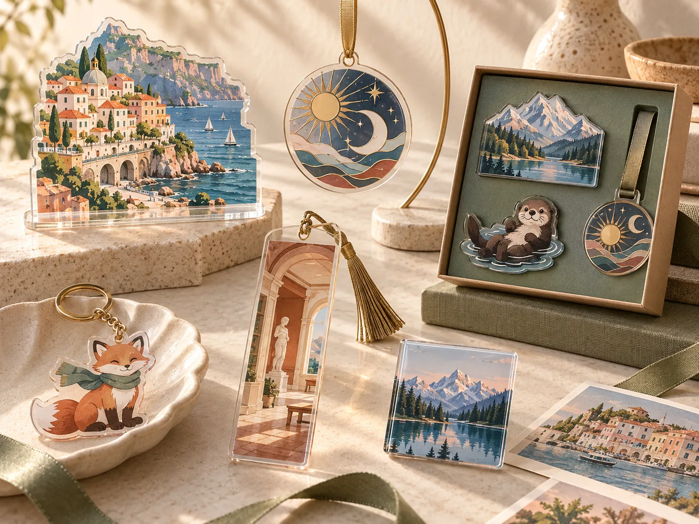 Acrylic magnet collection developed from one visual idea