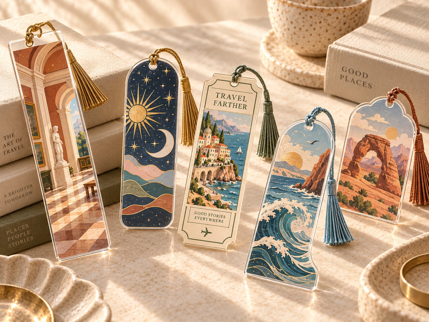 Acrylic bookmark reference
